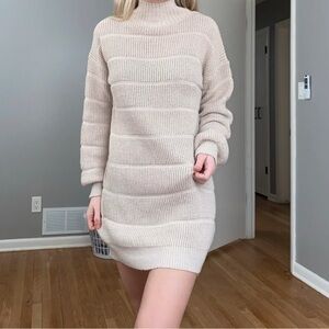 SHEIN Cream Knit Dress